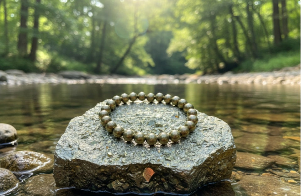 Raw Pyrite Bracelet