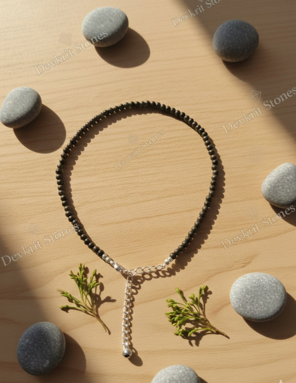 Raw Pyrite Anklet
