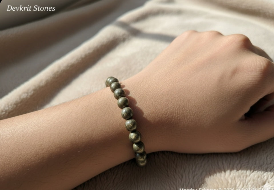 Raw Pyrite Bracelet