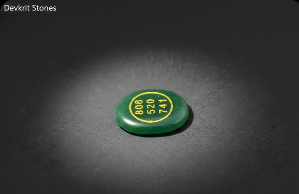 Green Aventurin Zibu coin